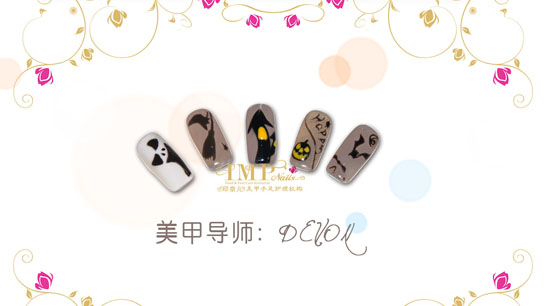 温柔的邪恶--ylzx美甲导师Devon万圣节主题美甲作品