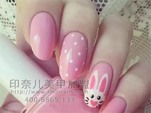 美甲,春天,樱花,樱花粉,粉色